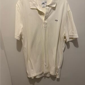 Lacoste Men's Cream Polo Shirt